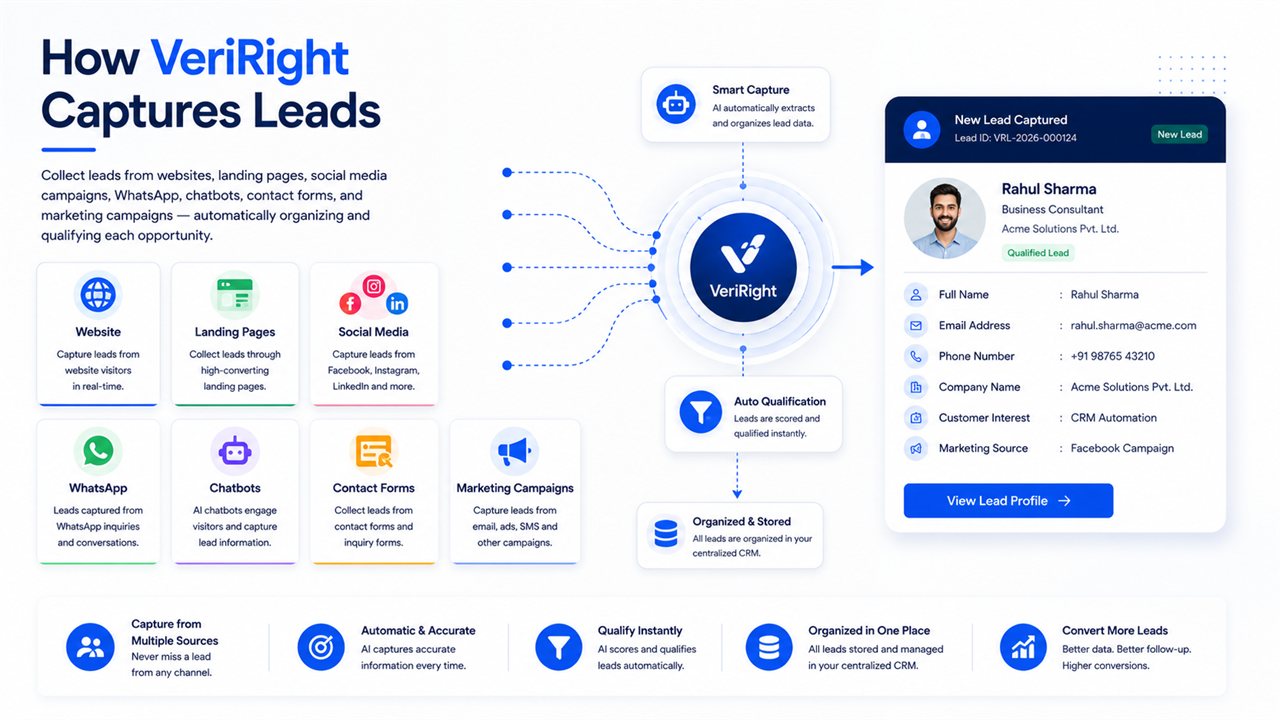 How VeriRight captures leads